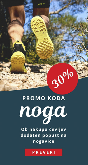 Tekaška obutev in nogavice promocija